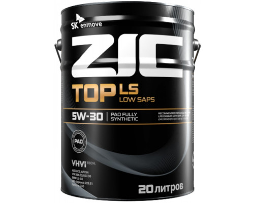 Масло моторное ZIC TOP LS 5W30 20 л 192612