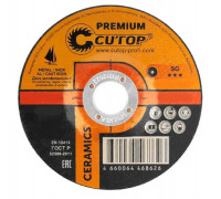 Шлифовальный круг по металлу Cutop CERAMICS T27-125х7х22,2 мм серия Premium 50-862
