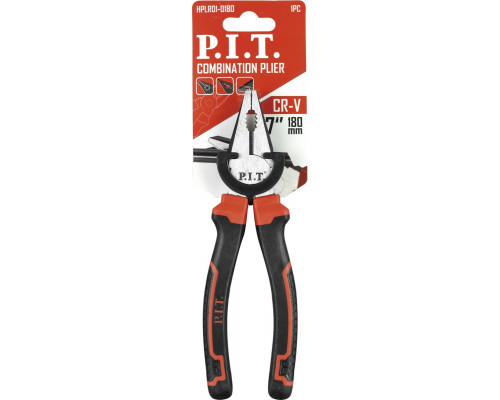 Плоскогубцы P.I.T. HPLR01-0180 комбинированные, 180 мм