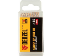 Сверло по металлу Denzel HSS-Tin, Golden Tip 3,5 мм, 10 шт 717207