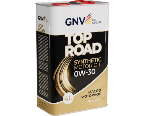 Масло моторное GNV Top Road 0W30 4 л (металл. канистра) GTR1012702010010030004