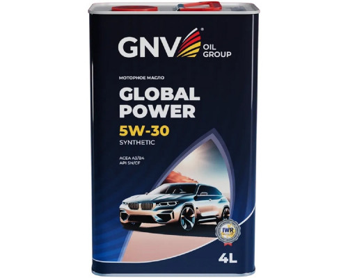 Масло моторное GNV Global Power 5W30 Synthetic 4 л (металл. канистра) GGP1M11064010130530004