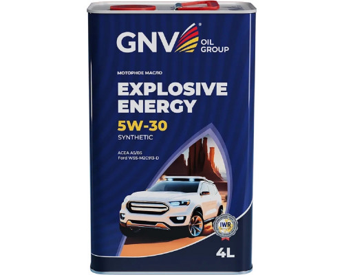 Масло моторное GNV Explosive Energy 5W30 Synthetic 4 л (металл. канистра) GEE1M10453040120530004