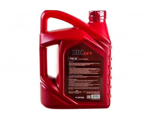 Масло трансмиссионное ZIC GFT 75W85 GL-4 4 л 162624