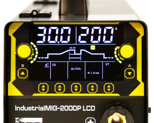 Сварочный полуавтомат Кедр IndustrialMIG-200DP LCD