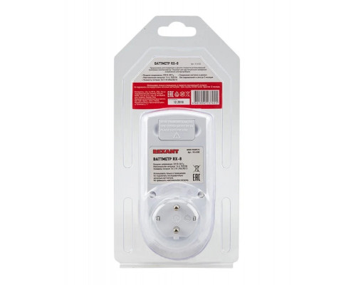 Ваттметр REXANT 10-6102 RX-8 горизонтальный двухтарифный 16А
