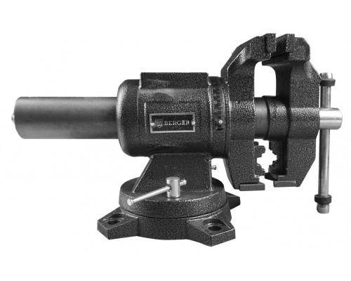 Тиски BERGER BG1340 чугунные поворотные в 2-х плоскостях с трубным заж