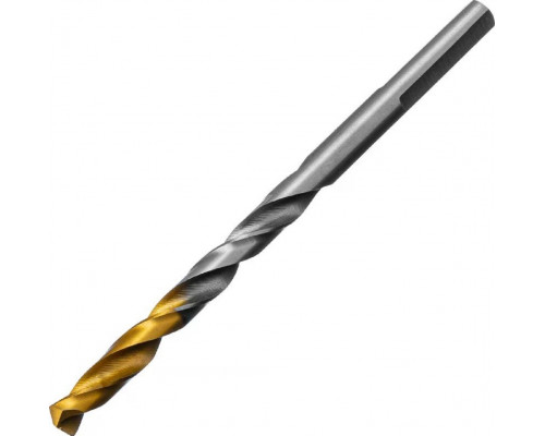 Сверло по металлу Denzel Р6М5, Golden Tip спиральное 5,5x93мм 718234