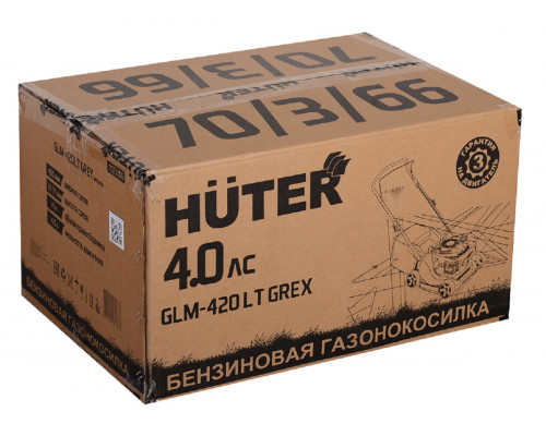 Газонокосилка бензиновая HUTER GLM-420LT Grey 70/3/66