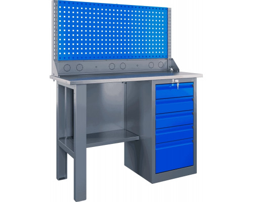 Верстак слесарный однотумбовый ВЕРСТАКОФФ SLF 121.15.1-1R 116311