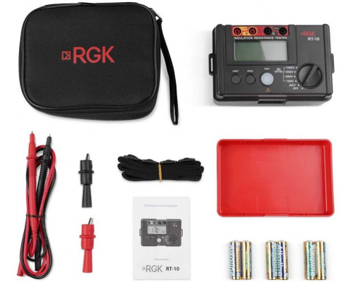 Измеритель сопротивления изоляции RGK RT-10