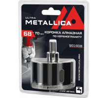 Алмазная коронка для мокрого сверления METALLICA Ultra 68х70 мм #46 по керамограниту, плитке 901908