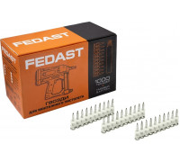 Дюбель-гвоздь монтажный FEDAST fd2725sbp 2.7х25 мм, винтовой (1000 шт/уп)