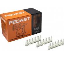 Дюбель-гвоздь монтажный FEDAST fd2725sbp 2.7х25 мм, винтовой (1000 шт/уп)