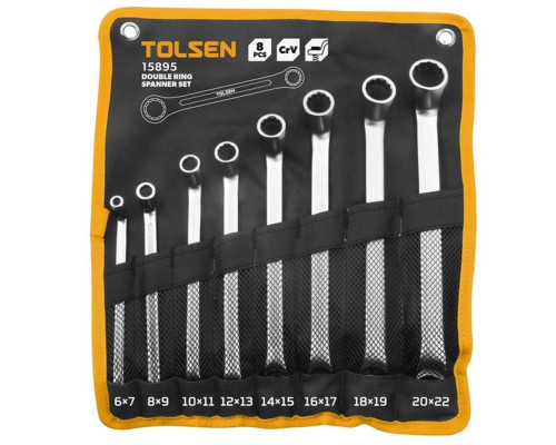 Набор накидных ключей TOLSEN TT15895, 6-22 мм, 8 предметов