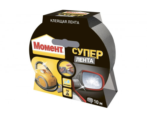 Лента МОМЕНТ 1760304 10 м серебро Б0004702