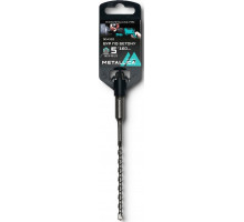 Бур SDS-plus METALLICA Optima 5х160/100 мм по бетону напайка с центром, 2 спирали 904022