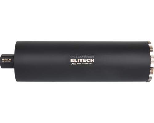 Алмазная коронка для мокрого сверления ELITECH 1110.012200 HD с охлаждением, 132х450, 1 1/4