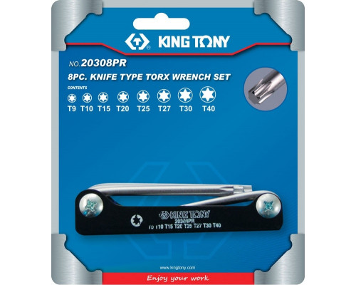 Набор ключей TORX KING TONY 20308PR