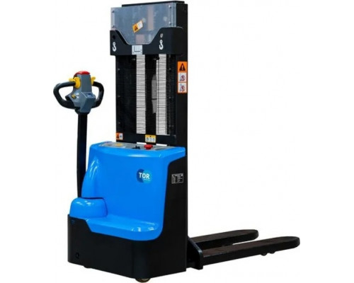 Самоходный штабелер TOR WS15H-2500SC Li-ion 24/100 В/Ач, 1,5 т, 2,5 м, с контролем скорости подъема