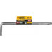 Вороток DENZEL Г-образный 375×100 мм, квадрат 1/2", CrV, матовый