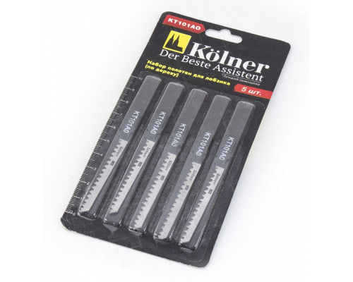 Пилки по дереву Kolner KT 101АО 75х1,4мм, 5шт. кн101ао