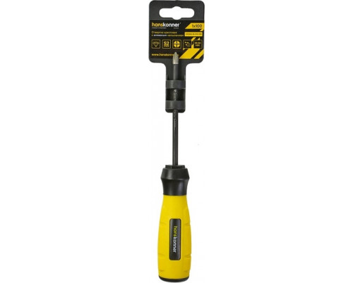 Отвертка крестовая HANSKONNER HK1040-16-PH1-100 алмазн. наконечник
