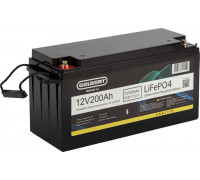 Аккумулятор GELBERT LiFePO4 (12V/200Ah/200А/2,400Wh) Bluetooth, литиевый тяговый 0000179