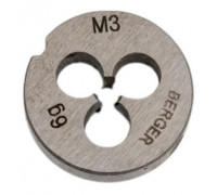 Плашка BERGER BG1001 метрическая M3х0,5 мм, внешний d 20 мм