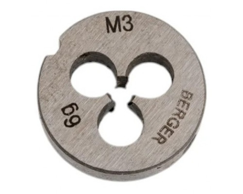 Плашка BERGER BG1001 метрическая M3х0,5 мм, внешний d 20 мм