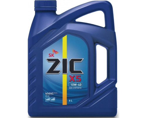 Масло моторное ZIC X5 10W40 6 л 172622
