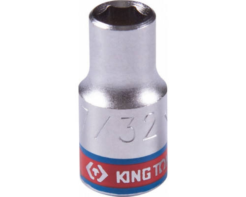 Головка 6-гранная 1/4" KING TONY 233507S 7/32"