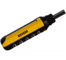 Набор трещоточная отвертка BERGER BG1073 15 в 1 с битами и головками 15 пр.