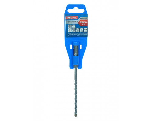 Бур SDS-plus СОЮЗ 5x160 мм с твердосплавной напайкой, спираль s4 9019-SDS-05x160C