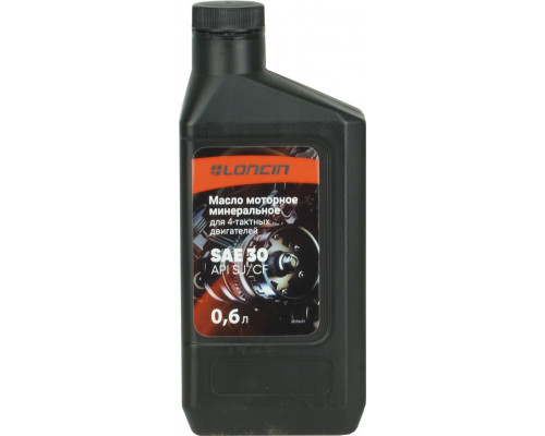Масло для 4-тактных двигателей LONCIN 4Т SAE 30 API SJ/CF 0,6 л минеральное 00-00156961