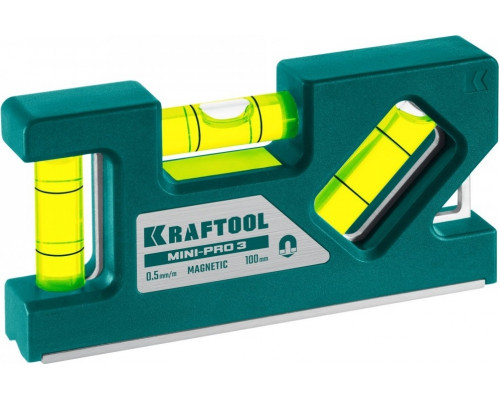 Уровень магнитный KRAFTOOL Mini-Pro 3, 100 мм, 34861-010
