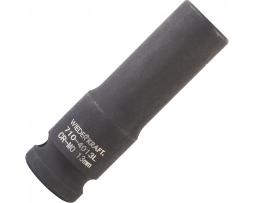 Ударная головка глубокая 6-гранная 1/2" 13 мм WiederKraft WDK-710-4013L