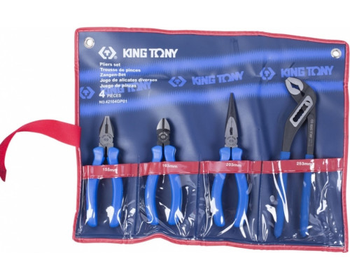 Набор пассатижей KING TONY 42104GP01, 4 предмета