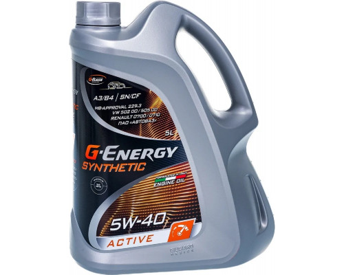 Масло моторное G-ENERGY Synthetic Active 5W-40 5 л 253142411