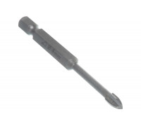 Сверло по стеклу и керамике STAYER 4 х 65мм PROFI 4х кромка, HEX 1/4 2985-04_z01