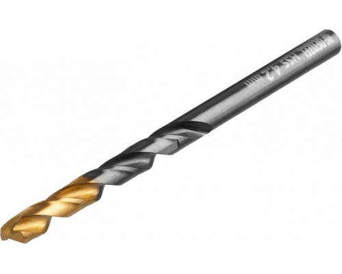 Сверло по металлу Denzel HSS-Tin, Golden Tip 4,2 мм, 10 шт 717210