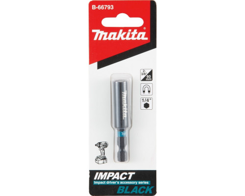 Магнитный держатель для бит MAKITA 60 мм Impact Black B-66793 B-66793