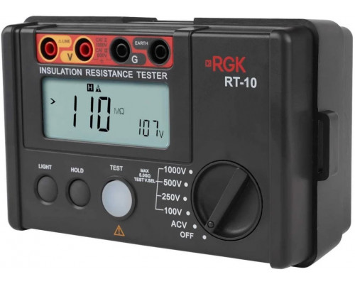 Измеритель сопротивления изоляции RGK RT-10