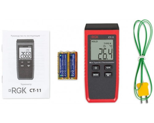 Измеритель температуры RGK CT-11 контактный с поверкой 778640