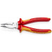 Плоскогубцы диэлектрические KNIPEX KN-0826185 остроконечные с удлиненными губками, 185 мм