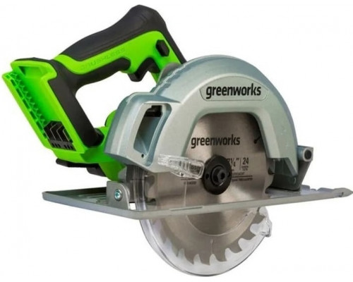 Пила циркулярная аккумуляторная GREENWORKS GD24CS 24V, АКБ 5Ач и ЗУ 1500907CUG