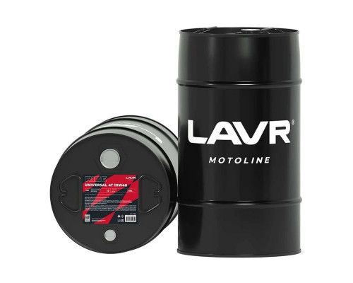 Масло для мотоциклов LAVR MOTO RIDE UNIVERSAL 4T 10W40 SM, 60 л Ln7846
