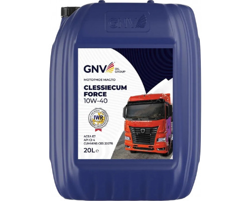 Масло моторное GNV Clessiecum Force 10W40 20 л GCF1011624611121040020