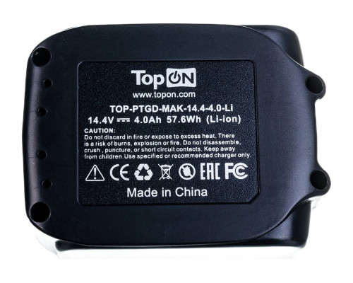 Аккумулятор TopON для Makita BL1440 14.4В, 4.0Ah (Li-Ion) TOP-PTGD-MAK-14.4-4.0-Li