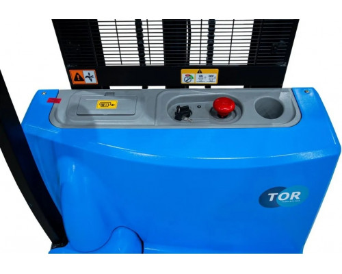 Самоходный штабелер TOR WS15H-2500SC Li-ion 24/100 В/Ач, 1,5 т, 2,5 м, с контролем скорости подъема